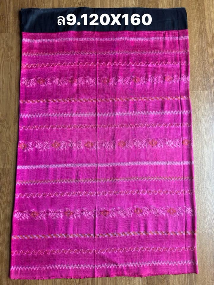 Luntaya real silk skirt, woven on a shuttle, size 120x160cm, pink background, code N9-SIL-05086711295