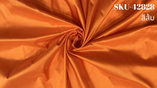Thai Silk Plain Weave Orange (SKU-42828)