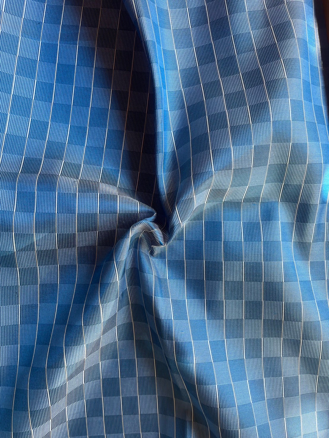 Thai Silk Tortoiseshell Pattern Blue (SKU-36954)