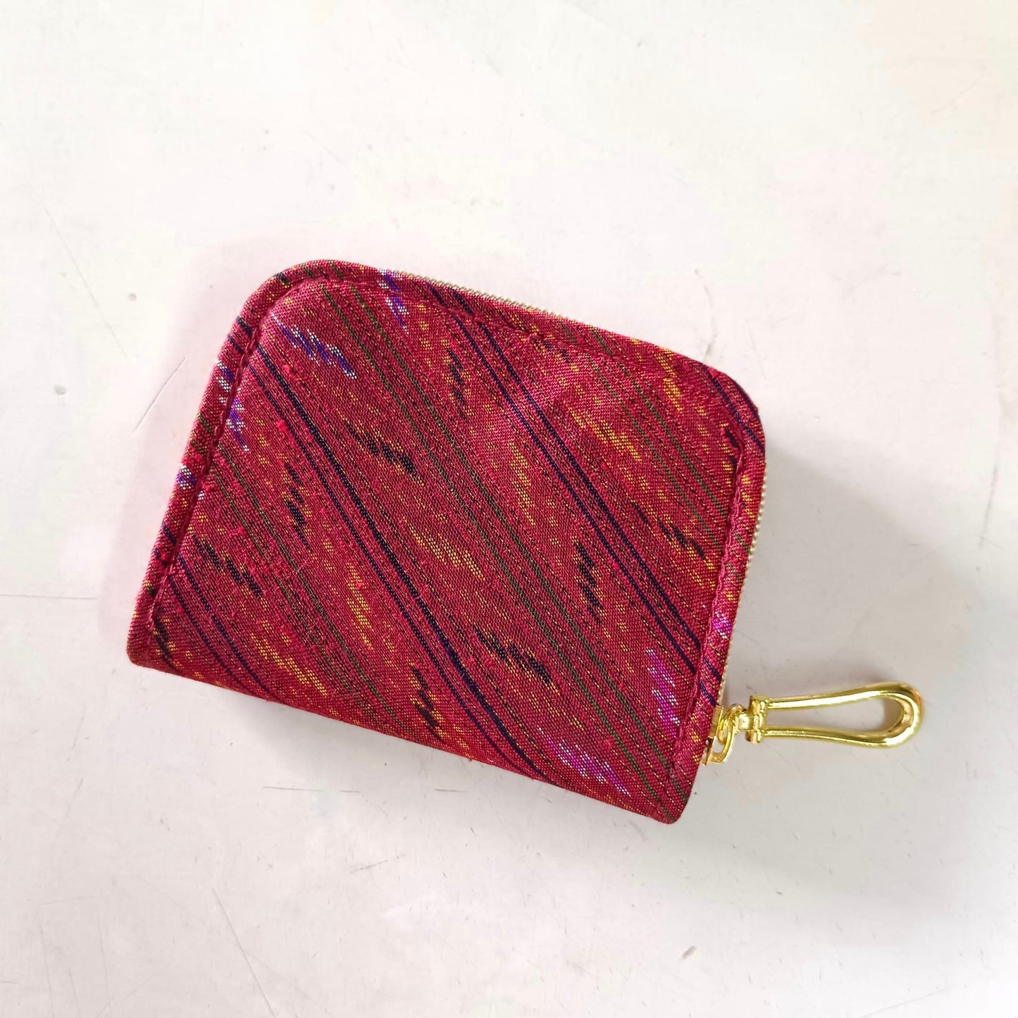 Small zippered wallet, size 4.5 inches x 3.5 inches, red GL-23-03166715593