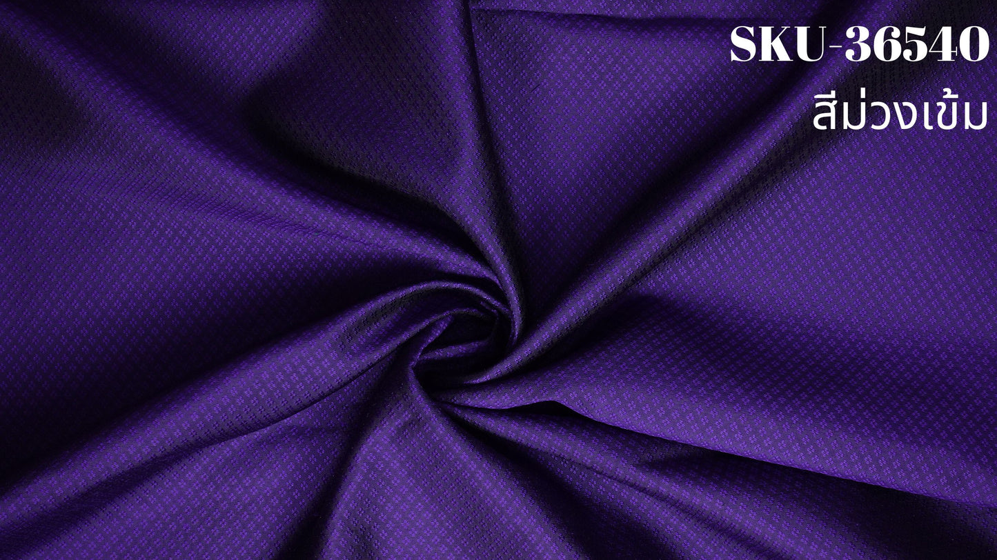 Thai Silk Plain Weave Brocade Purple (SKU-36540)