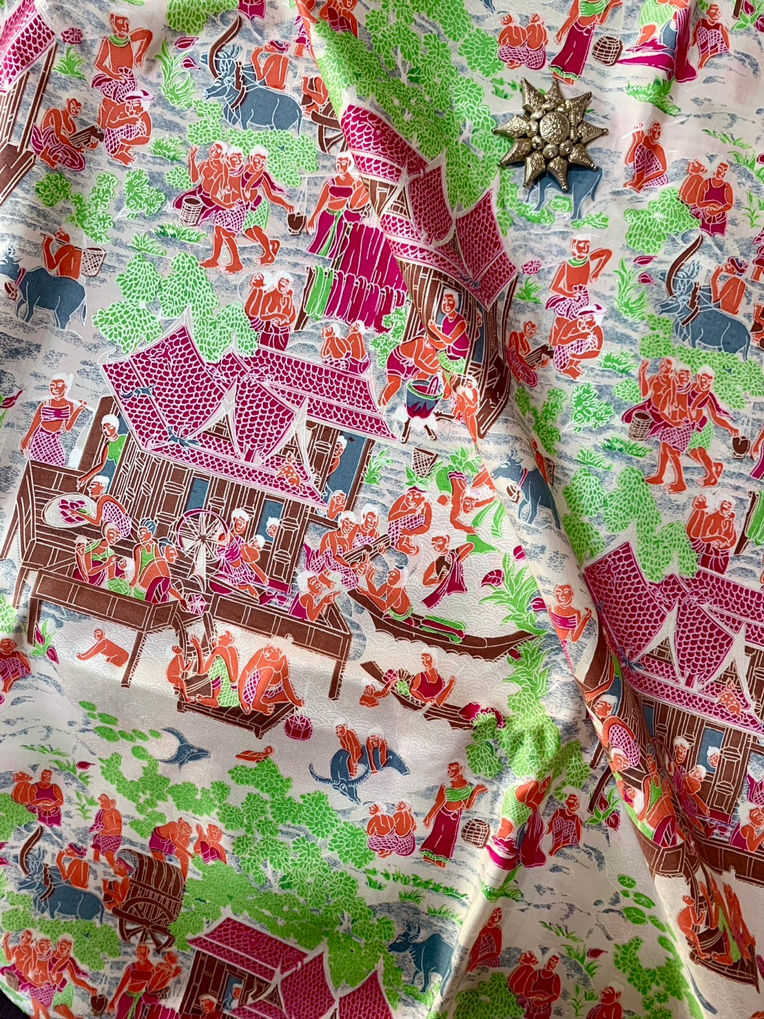 Thai Silk Printed Silk (SKU-22576)