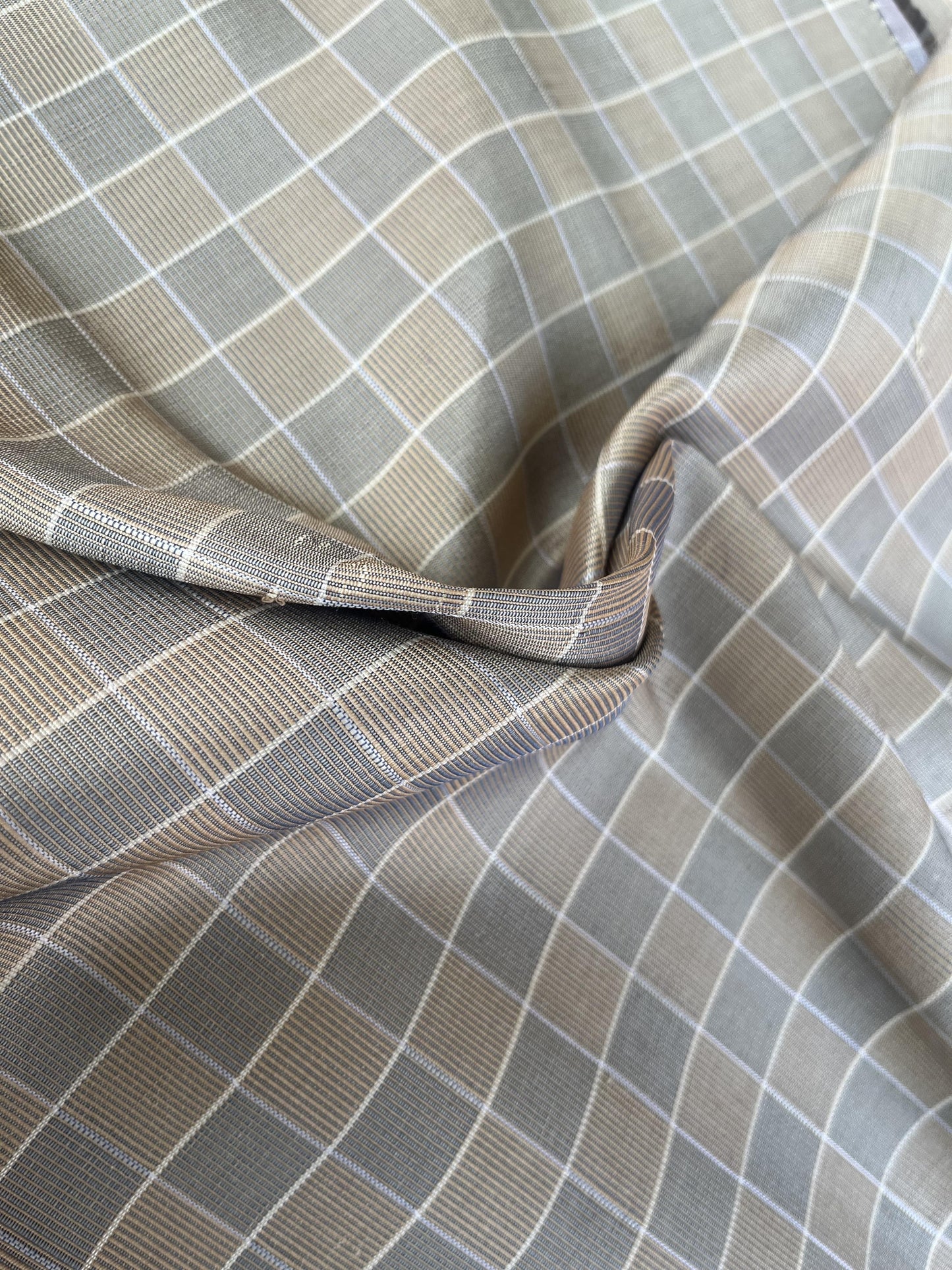 Thai Silk Tortoiseshell Pattern Gray (SKU-36946)