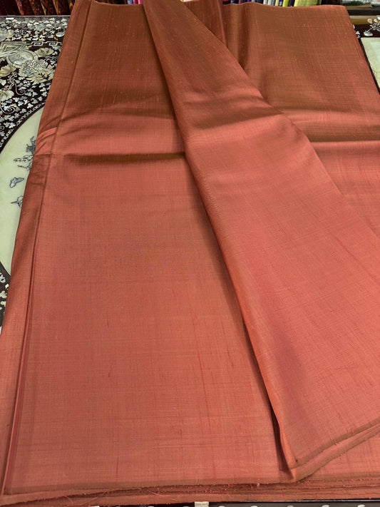 Thai Silk Plain Weave Coarse Handwoven Brown (SKU-29724)