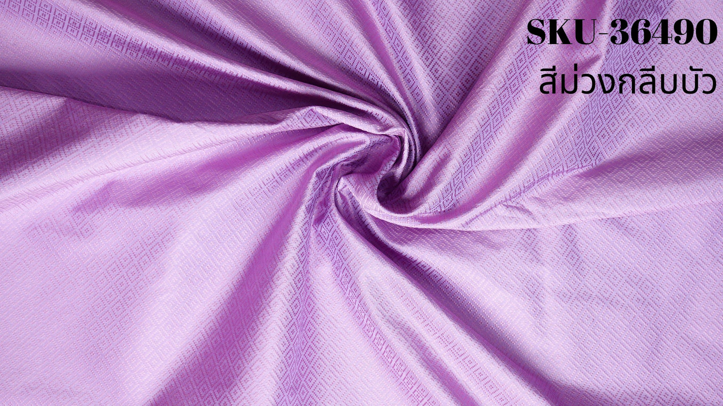 Thai Silk Plain Weave Brocade Pink (SKU-36490)