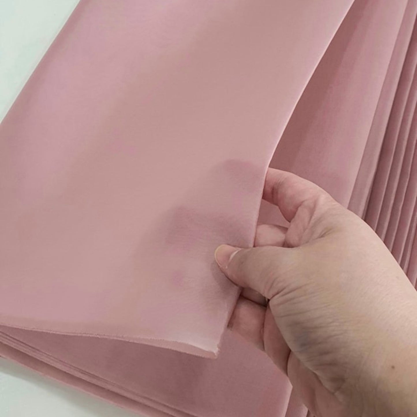 Thai Silk Organza / Sheer Silk Pink (SKU-44453)