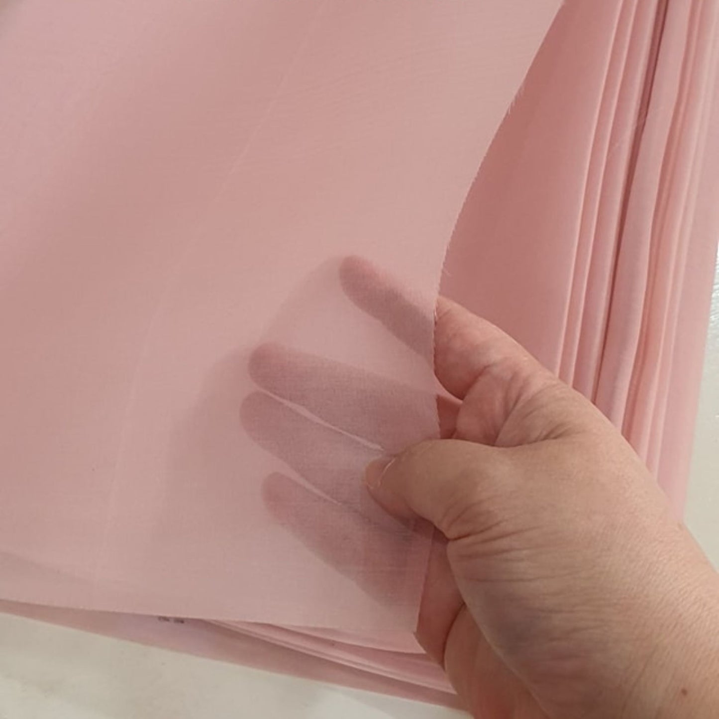Thai Silk Organza / Sheer Silk Pink (SKU-44439)