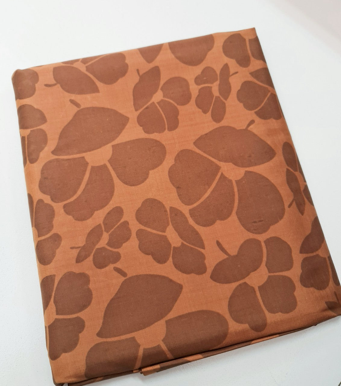 Thai Silk Printed Silk Brown Coarse texture (SKU-42146)