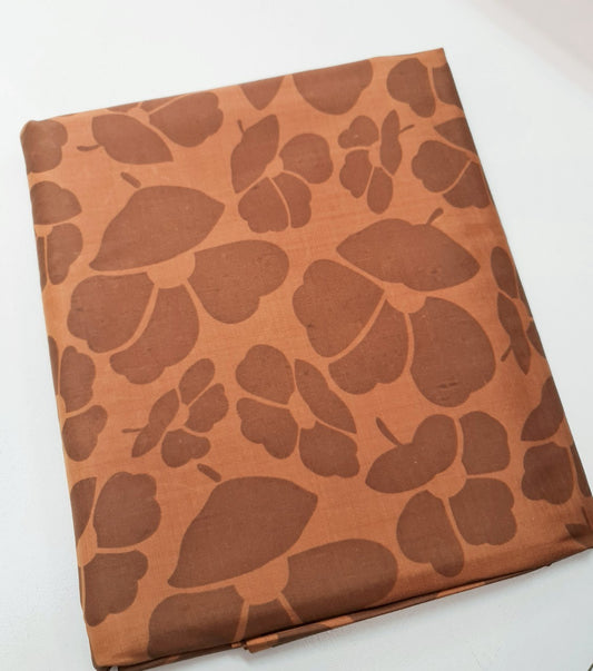 Thai Silk Printed Silk Brown Coarse texture (SKU-42146)