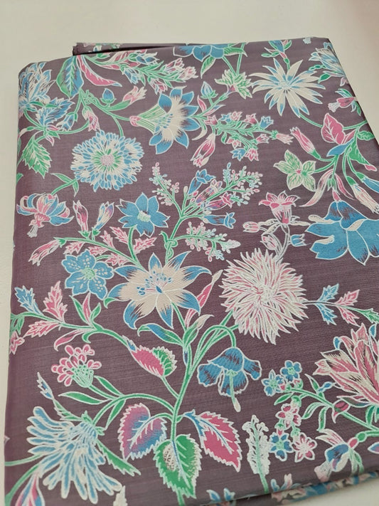 Thai Silk Printed Silk Gray Coarse texture (SKU-42153)