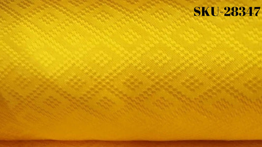 Thai Silk Plain Weave Brocade Yellow (SKU-28347)