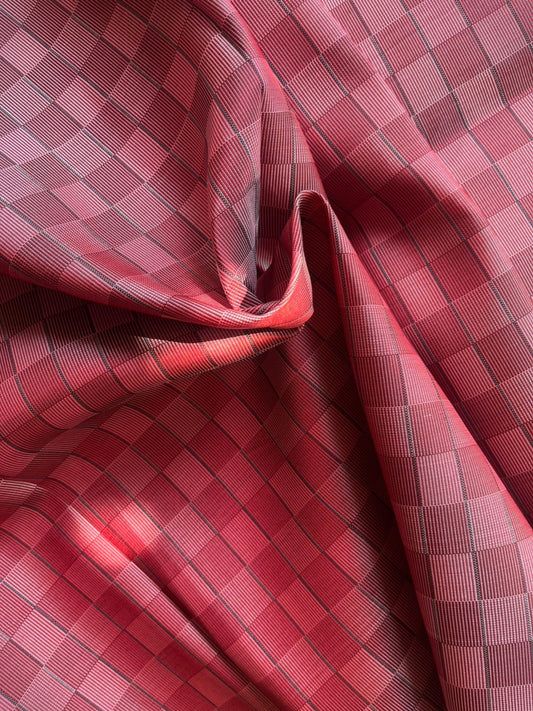 Thai Silk Tortoiseshell Pattern Red (SKU-36951)