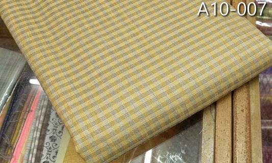 Thai Silk Checked / Plaid Weave Yellow (A10-007)