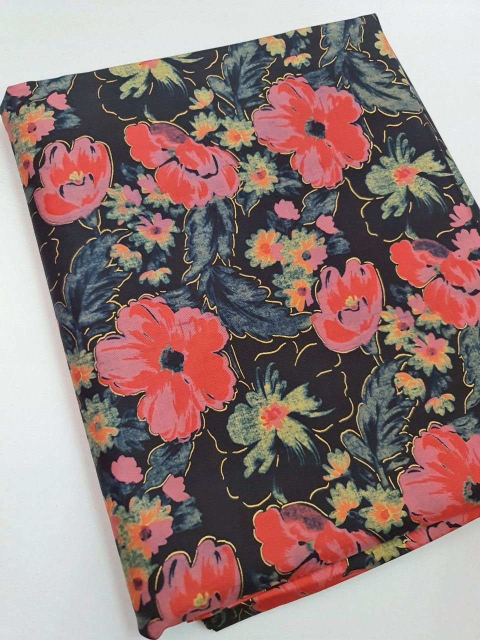 Thai Silk Printed Silk Black (SKU-42139)