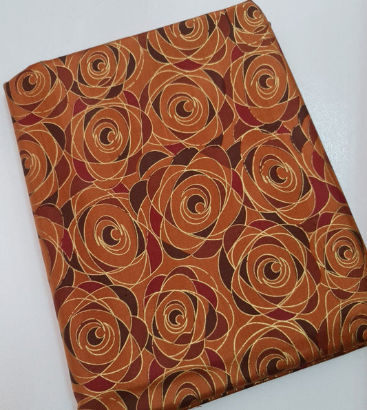 Thai Silk Printed Silk Brown (SKU-42148)