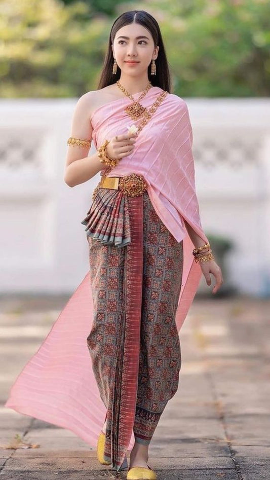 Order and sew sarong, Thai Chakri dress (fabric not included), code CUT-ST1229653