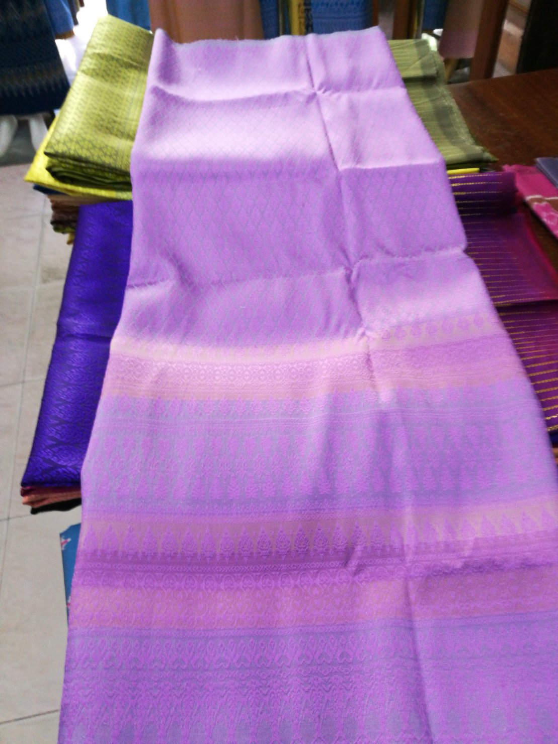 Surin silk skirt, real silk, 32 tako, size 1x2 meters, royal purple, code N11-NY2408651