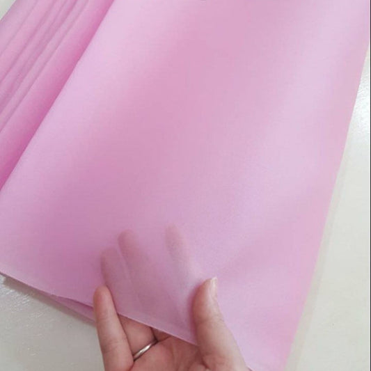 Thai Silk Organza / Sheer Silk Pink (SKU-44446)
