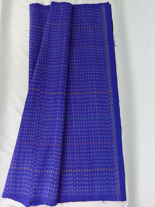 Traditional Mudmee silk skirt, size 1x2 meters, hole pattern, blue background, code R1A-ST-08096712