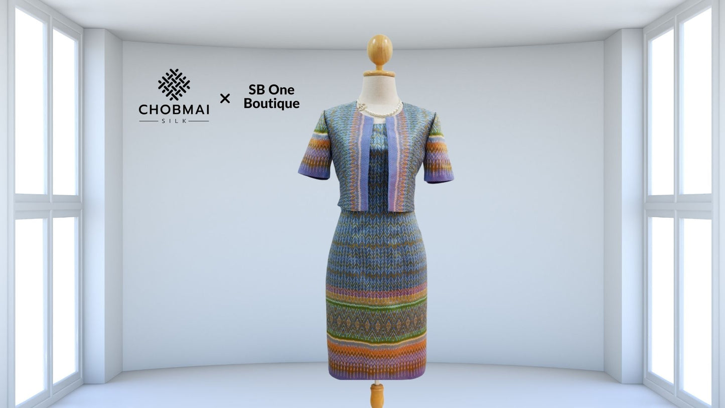 Cutting model, separate pieces, shirt + skirt (fabric not included) chobmai x SBone, code CUT-SB-04016622