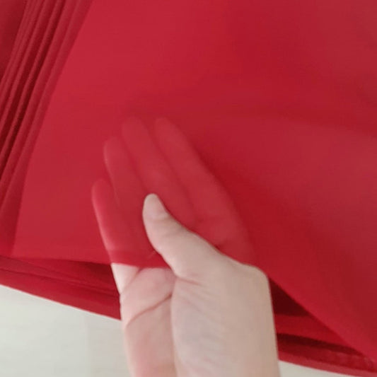 Thai Silk Organza / Sheer Silk Red (SKU-44495)