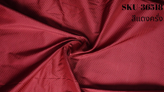 Thai Silk Plain Weave Brocade Red (SKU-36518)