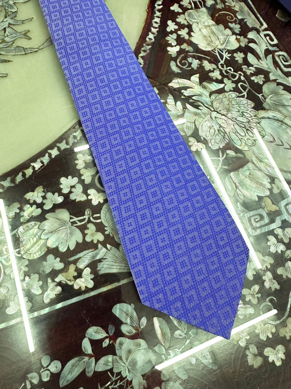 Blue silk necktie, code NC-ST0626661