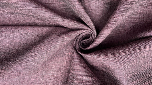 Thai Silk Plain Weave Coarse Handwoven Pink Coarse texture (SKU-44349)
