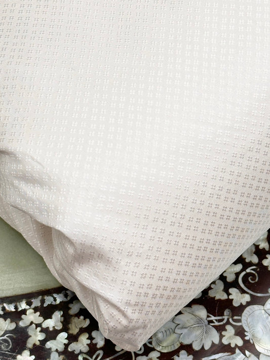 Thai Silk Plain Weave Brocade White (SKU-32655)