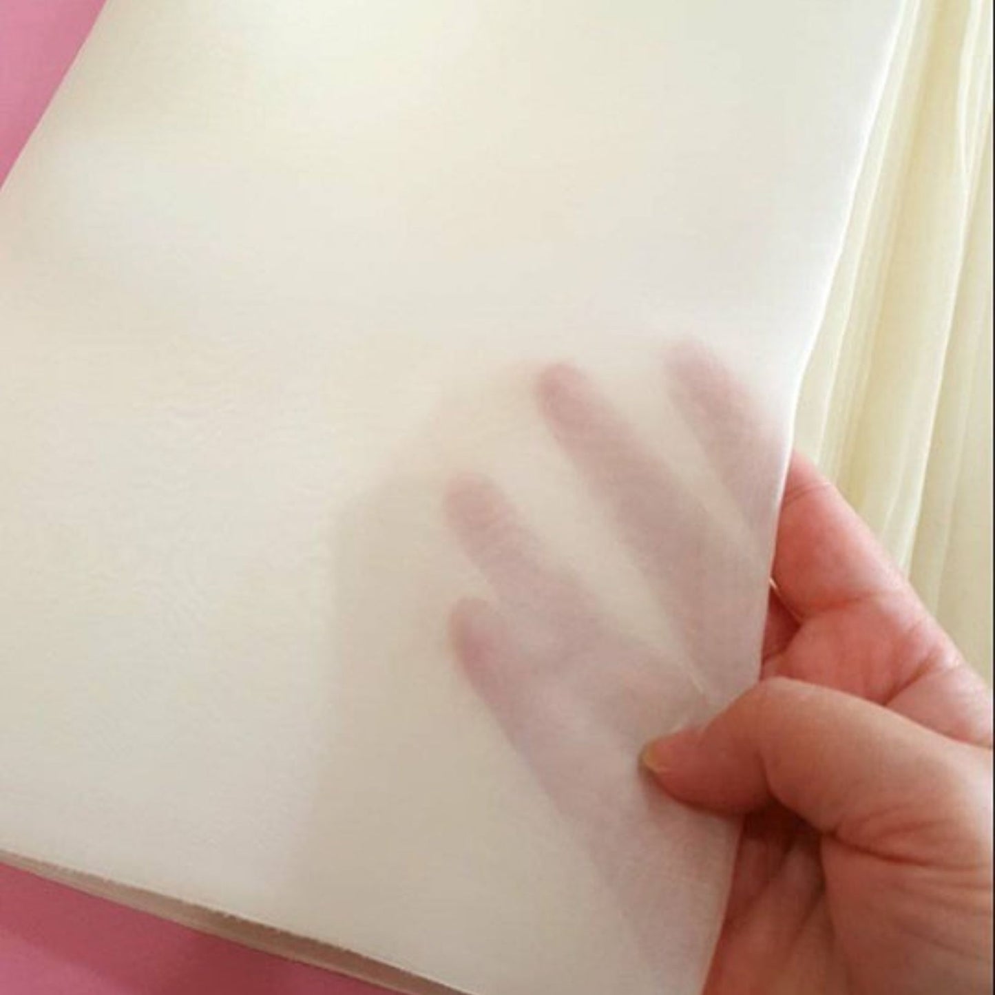 Thai Silk Organza / Sheer Silk White (SKU-44430)