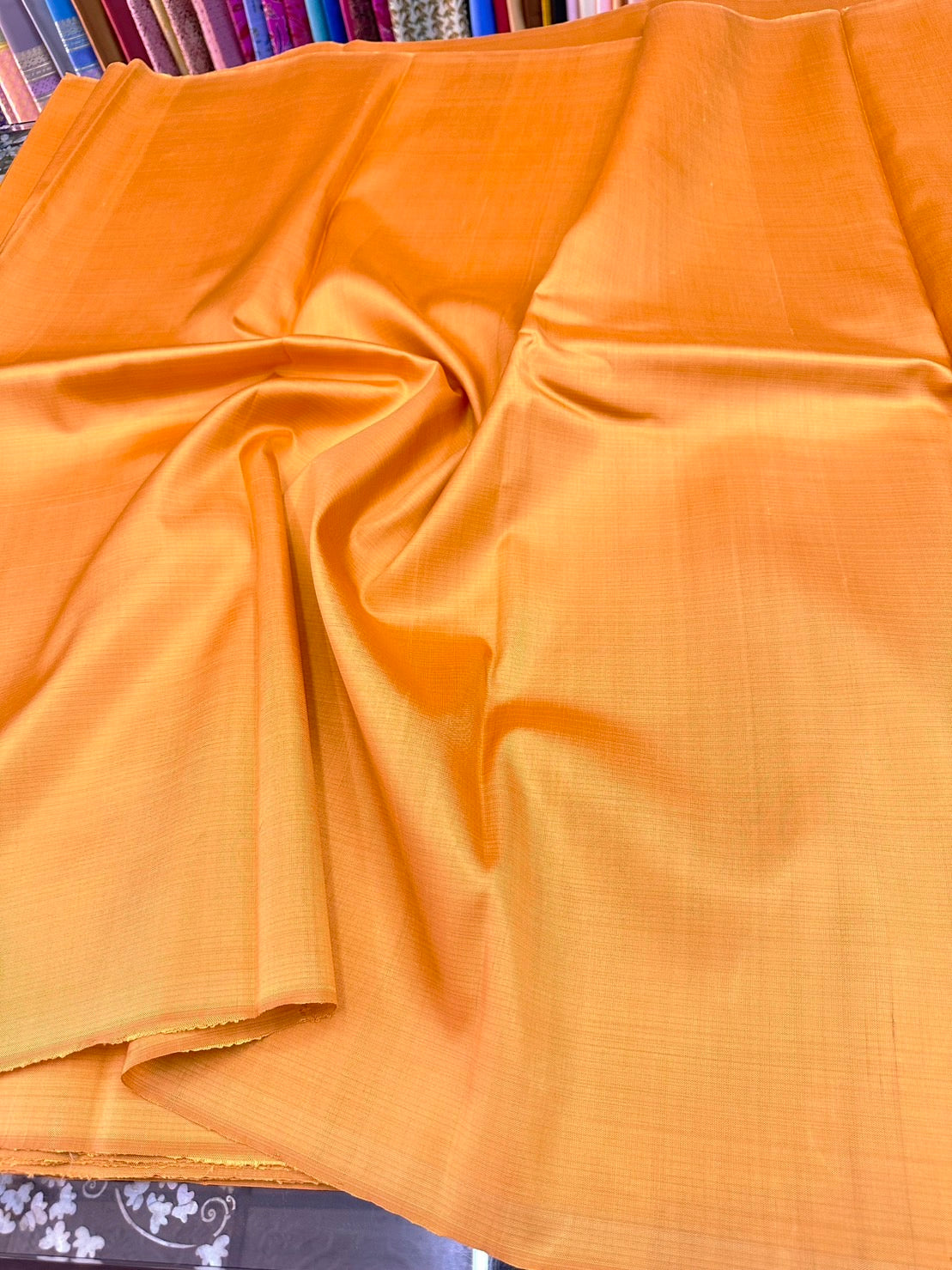 Thai Silk Plain Weave Orange (SKU-20242)