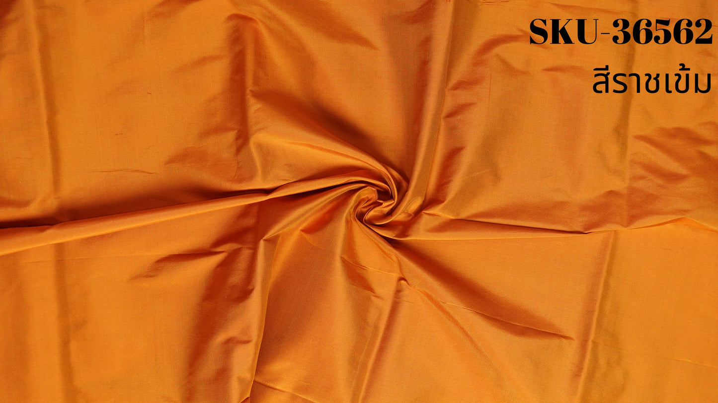 Thai Silk Plain Weave Orange (SKU-36562)