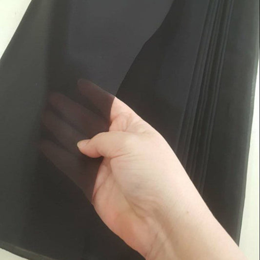 Thai Silk Organza / Sheer Silk Black (SKU-44401)