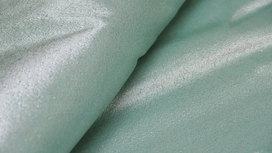 Solid-colored silk, woven with metallic threads, real silk, shades of green-gray. Sold by the yard, code A12-CT-100646