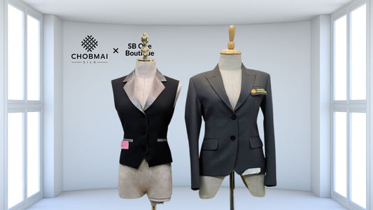 Tailored men's and women's suits, silk chobmai x SBone, code CUT-SB04016628