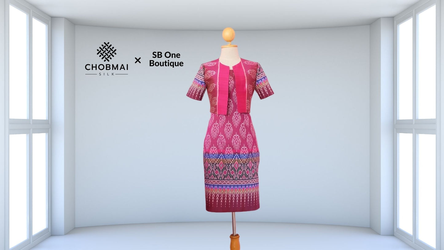 Cutting model, separate pieces, shirt + skirt (fabric not included) chobmai x SBone, code CUT-SB-04016628