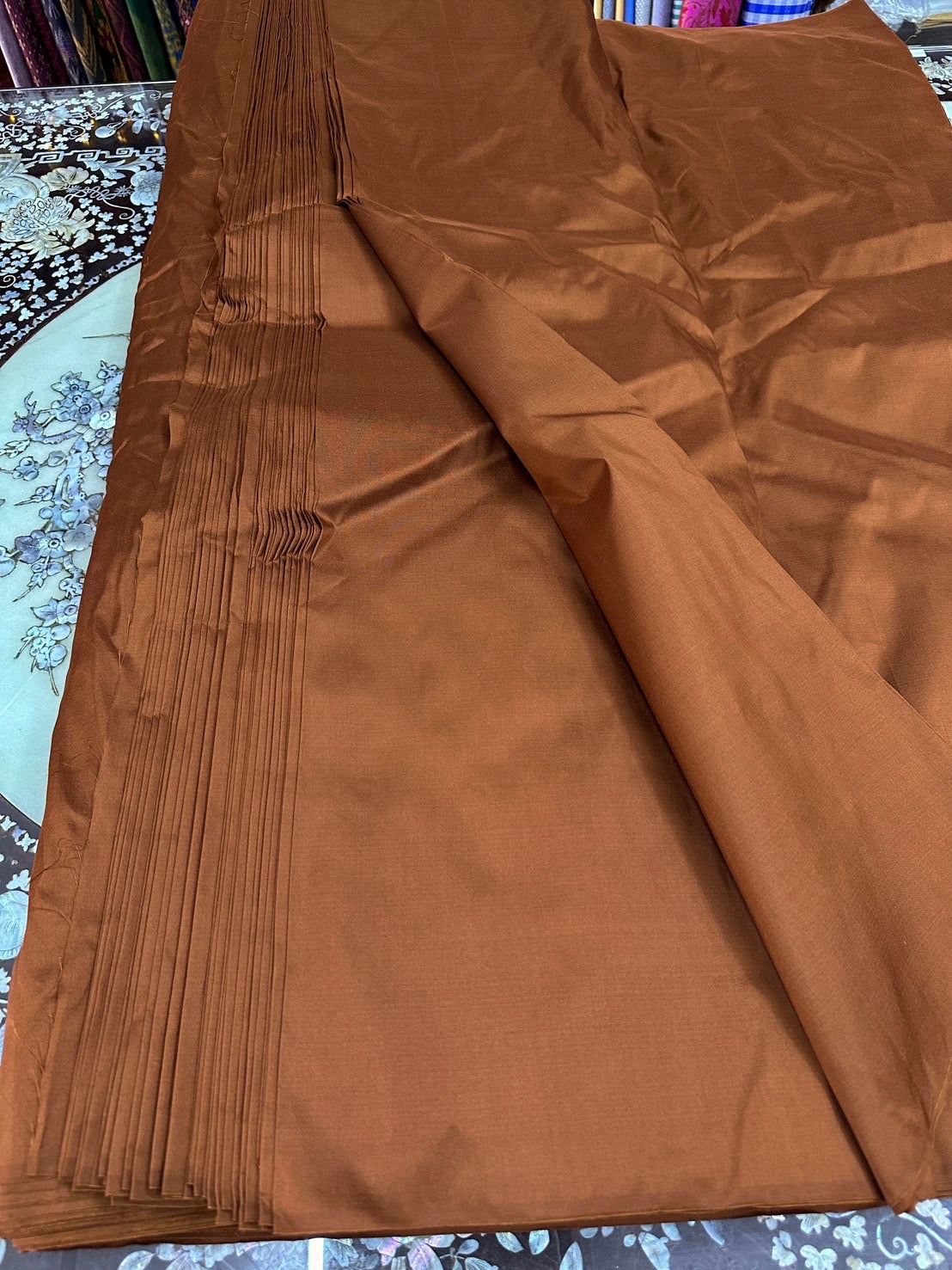 Thai Silk Plain Weave Brown (SKU-32656)