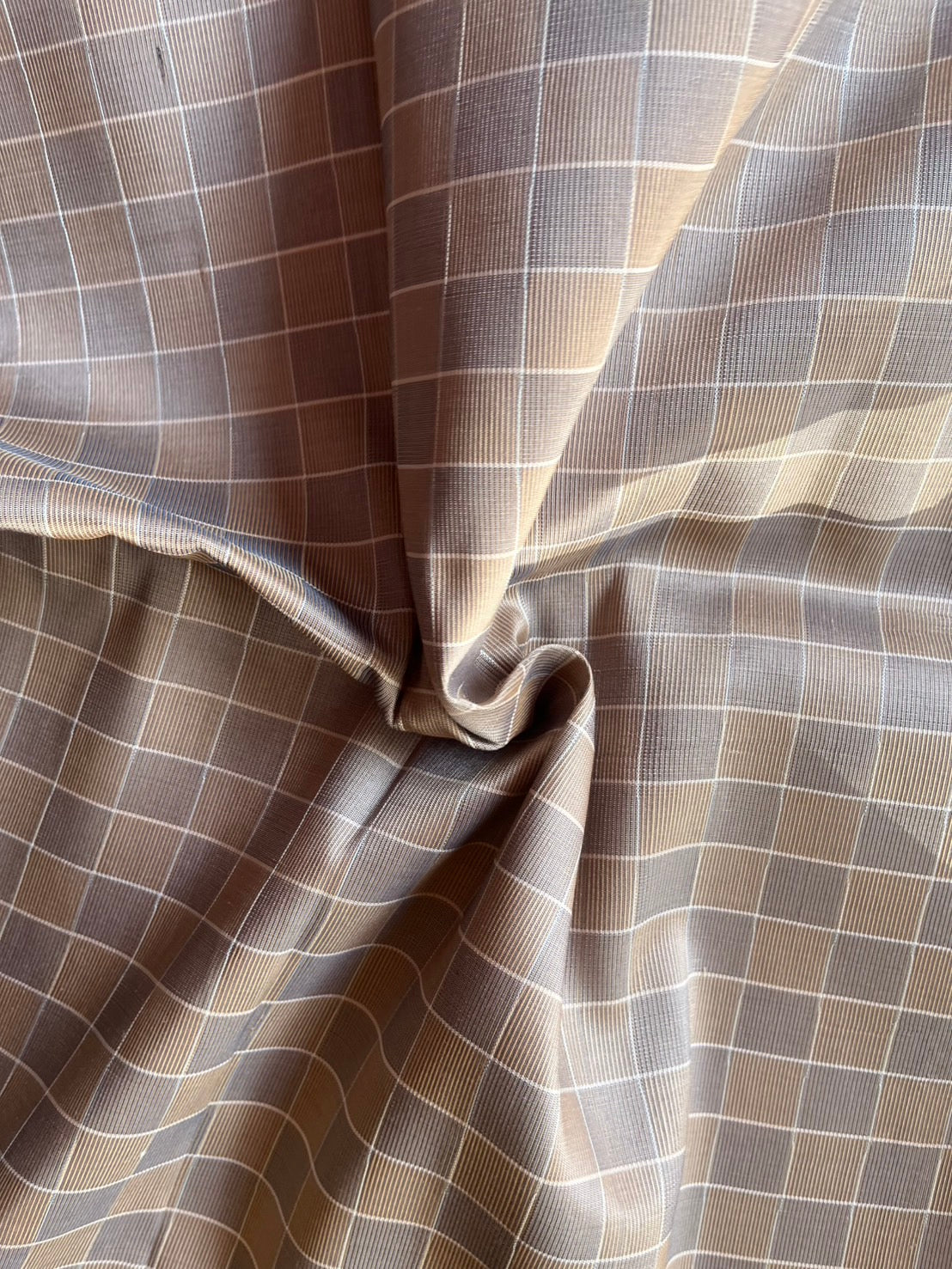 Thai Silk Tortoiseshell Pattern Brown (SKU-36956)