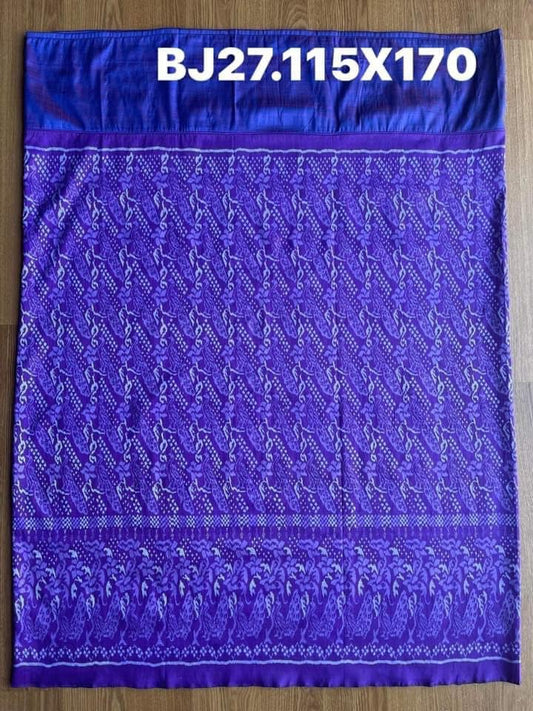 Sin, Battambang, Mai Baan Sao Mue Naturally dyed, size 115x170cm, blue-purple, code N9-SIL-BJ27