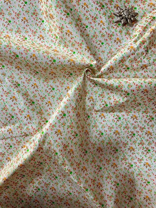 Thai Silk Printed Silk White (SKU-22591)