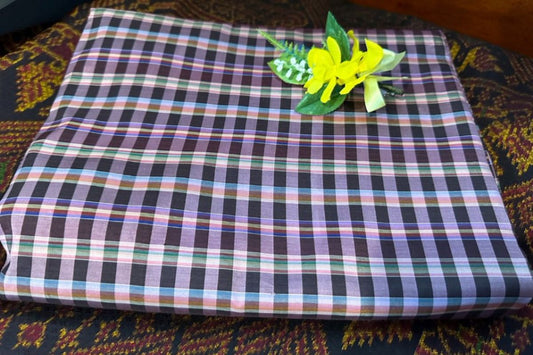 Thai Silk Checked / Plaid Weave (SKU-18011)