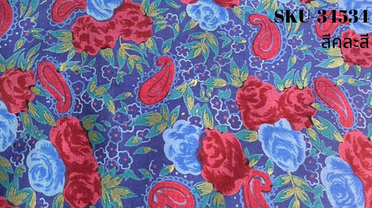 Thai Silk Printed Silk Coarse texture (SKU-34534)