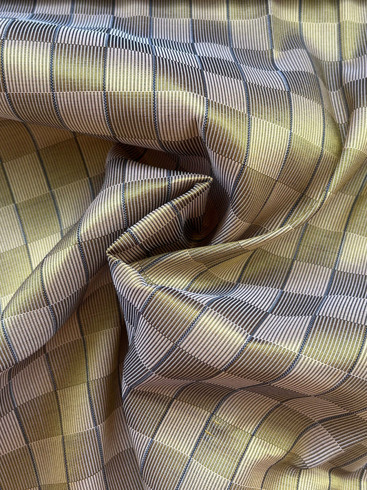 Thai Silk Tortoiseshell Pattern Yellow (SKU-36947)