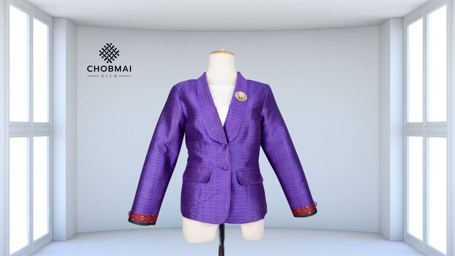 Women's suit cut, silk, chobmai x PT, code CUT-PT1027661