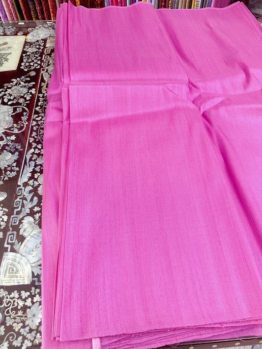 Thai Silk Plain Weave Coarse Handwoven Pink (SKU-32118)
