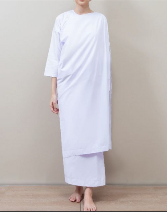 Made to order (fabric not included) Dhamma practice outfit, nun outfit, 4-piece set CUT-ST03026701