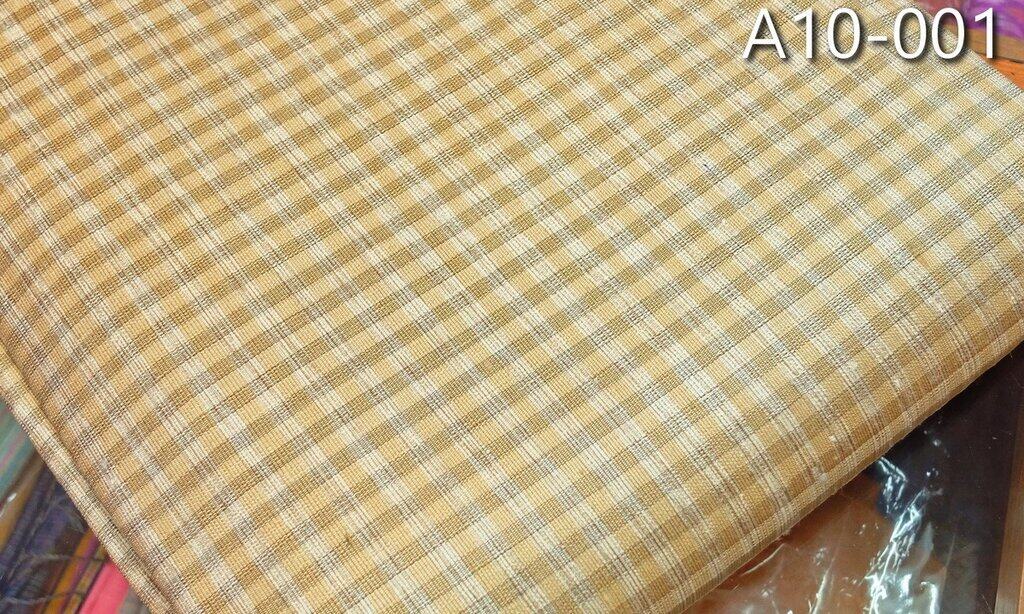 Thai Silk Checked / Plaid Weave White (A10-001)